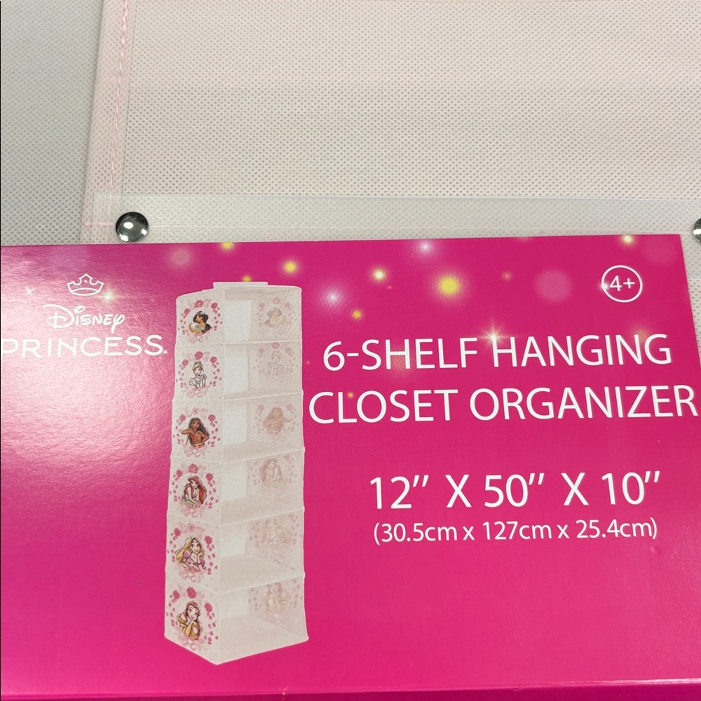 Disney Princess 6-Shelf Hanging Closet Organizer